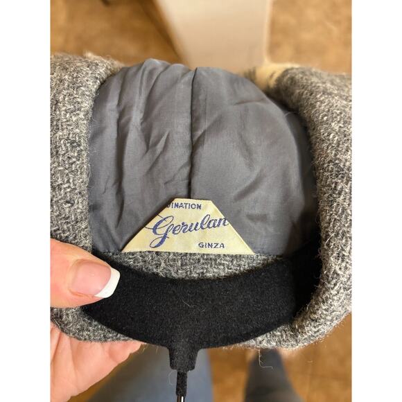 Gerulan Ginza Wool Gray/White Blazer Jacket Size M - Picture 4 of 4